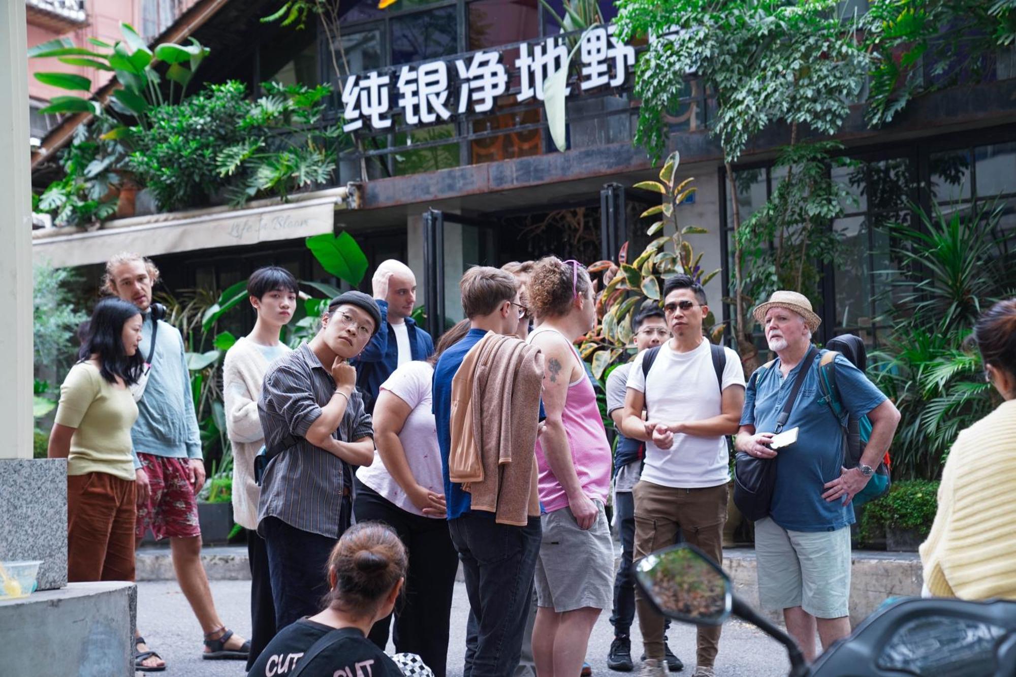 Chengdu Mix Hostel Courtyard Poshpacker Eksteriør billede